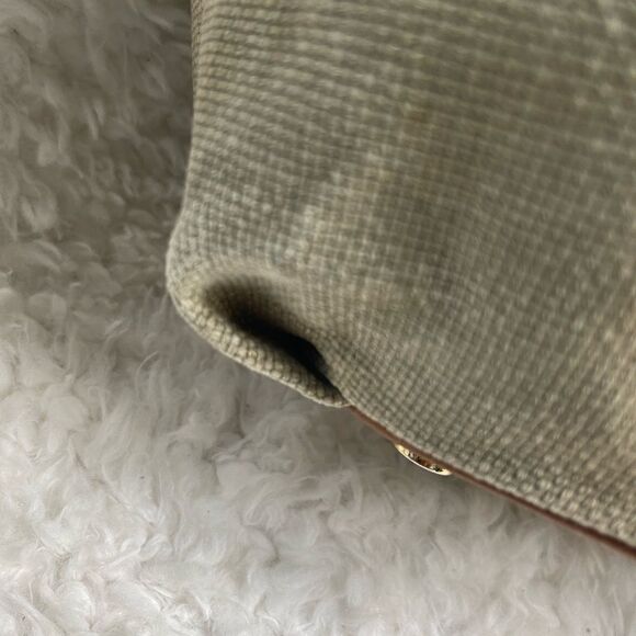 Michael Kors canvas faded gold shoulder bag Gold Threads Drawstring Rope Tassels - Picture 13 of 16